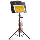 Donner Dms-1 Metal Sheet Music Stand With Light Portable Carry Bag 17 10 7 Inch