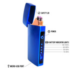 Electric Lighter Flameless Windproof Electric Dual Arc Plasma Torch Rechargeable