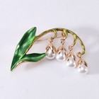 Lily Of The Valley Flower Corsage Brooch Pin Woman Accessories Brooches Jewelry