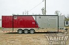 New 2026 8 5x32 Enclosed Car Hauler   Cargo Race Stage 2 Trailer W  Bathroom Pkg