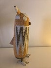Authentic Monkeybiz Beaded Owl Sculpture     11 5  Handmade African Folk Art     Ori