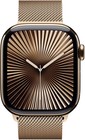 Apple Watch Series 10  gps lte  42mm Gold Titanium Case Gold Milanese Loop
