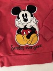 Disney Junior Red Mickey Mouse Sweatshirt Pullover Toddler Sz 3t