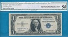  1 00 1935 Star Double Series  Silver Certificate  Choice Au