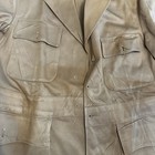 Vintage Ww2 Us Navy Tan Canvas Working Uniform Jacket 1940s True Sailor Utility