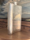 Vintage Hand Crafted Pewter Sheffield Mint  Hip Flask-made In England Engraved
