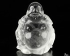 2 4  Quartz Rock Crystal Hand Carved Crystal Buddha Sculpture  Crystal Healing