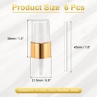6 Pcs Gold White Spray Top  18 410 Fine Mist Sprayer Reusable Replacement Top