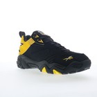 Reebok Brutus Low Mens Black Leather Lace Up Lifestyle Sneakers Shoes