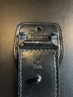 Vintage Gould   Goodrich Black Basketweave Duty Belt 36 1 5    Leather Police