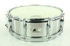Ludwig Snare Drum - 14x5 5 - Black   White Badge - W  Case - Brand New Heads