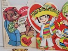 Lot Of Vintage Die Cut Paper Valentine Cards Decor Scrapbooking 