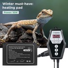 Tikaton Reptile Heating Pad Digital Thermostat Combo Set Terrarium Heat Mat 2023