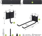 Wall Garage Garden Tool Organizer Yard Tool Storage Rack Shovel   Rake Hangers