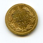 1871 H G25c California Fractional Gold  Bg-865 R5   Hershfield   Mitchell