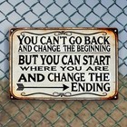 Vintage Retro Tin Sign Metal Plaque Inspirational Wall Art Positive Quote