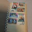 Vintage Pocket Stamp Stock Book With Approx  30 Apollo Space Stamp 