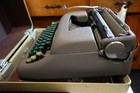 Vintage Smith Corona Sterling Typewriter Portable Tweed Locking Case  Booklet