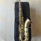 Classic Tenor Saxophone B-flat Antique Bronze Vintage Bb Instrument Brass Sax