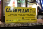 Rare Caterpillar Diesel Engines Tractor Dealer Porcelain Metal Sign War Bonds Us
