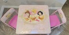 Child Disney Princess Activity Folding Table Set With 2 Kids Chairs Vintage