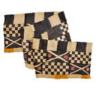 Kuba Appliqu  d Raffia Textile Congo 151x26 Inch