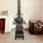 Black Indoor Wood-burning Heating Stove  Camping Stove  Cast Iron Heating Stove