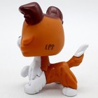 Hasbro Littlest Pet Shop Brown White Dog Figure Lps Mini Action Figure Toy Puppy
