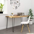 Solid Hairpin Table Legs 28 Inch  Metal Table Legs Heavy Duty 2-rods 1 2   Di   