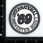 1969 International Harvester Scout Embroidered Patch Ivory dark Gray Iron sew-on