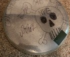 New Found Glory Huge Drumhead Used   Signed By All Members Nfg