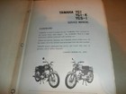 Vintage Yamaha Motorcycle Service Manual Yg1 Yg1-k Ygs1