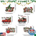 6pcs Christmas Iron On Transfer Patches Xmas Design Iron On Stickers Heat Tra