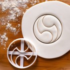Tomoe Futatsudomoe   Mitsudomoe Cookie Cutters - Japanese Martial Arts Samurai