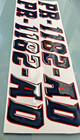 3d Gel Boat Registration Numbers Stickers     Custom Marine Decals     Set Of 2 