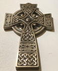 Cross Bronze-plated Irish Celtic Cross Of Hope Wall Plaque Royal Tara Preowned