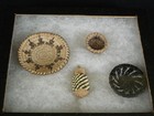 A Group Of 4 Miniature Pima And Hupa Baskets  Native American Indian  C  1930