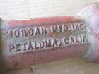 Antique Vintage Rusty Primitive Iron Morgan Mfg Inc Petaloma Calif 9 Lbs