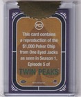 2019 Twin Peaks Card Pc2 The  1 000 Poker Chip From One Eyed Jacks  Casino