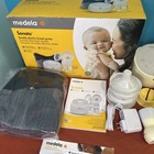 New Medela Sonata Double Electric Breast Pump W  4 Bottles  Cooler  Bag  Bt App