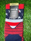New Mens Stance X Usa United States Performance Mid Quarter 1 4 Socks L 9 - 13