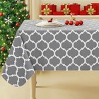  Rectangle Table Cloth  Waterproof Vinyl 84  X 60   rectangular  Grey