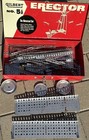 Vintage Gilbert Erector Set No  5   Motorized Parts Lot Original Case 1950s