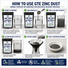 Zinc Powder Gold Silver Recovery Refining Metal Precipitant Zinc Dust Zn Casting