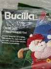 New Bucilla Golfing Santa Felt Christmas Stocking Applique Kit Vintage 90s