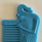 1981 The First Years Elephant Baby Comb Turquoise Teal Vintage Nursery Bath