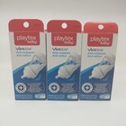 3x Playtex Baby Bottle Vent Aire 6oz New Anti Colic Anti Reflux