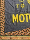 Vintage Original 1930s Detroit Auto Show Welcome Banner Flag Sign 45    X 34    Moto