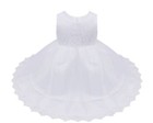 Baby Princess Girls Dress Flower Christening White Wedding Party Kids Clothes Uk