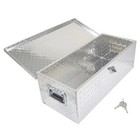 30 Inch Aluminum Diamond Plate Tool Box With Side Handle And Lock And Keys